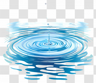 Water Ripples - Blue Water Ripple Effect Transparent PNG