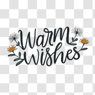 Warm Wishes - Warm Wishes Greeting Transparent PNG