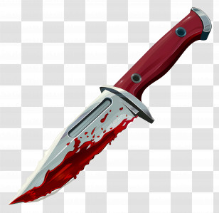 Knife With Blood - Bloody Knife Vector Illustration Transparent PNG