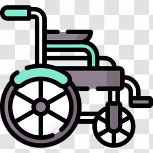 Wheelchair - Wheelchair Icon For Accessibility Representation Transparent PNG