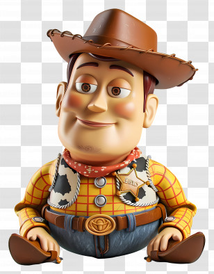 3d Cartoon - Toy Cowboy Figure Transparent PNG