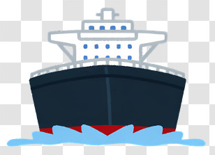 Ship - Large Ocean Vessel In Motion Transparent PNG