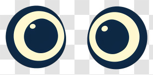 Googly Eyes - Cute Cartoon Eyes Illustration Transparent PNG