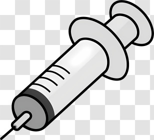 Icon - Medical Syringe For Injection Transparent PNG