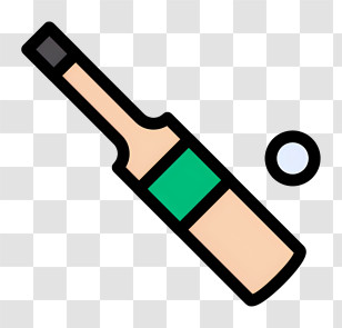 Cricket Logo - Cricket Bat And Ball Icon Transparent PNG