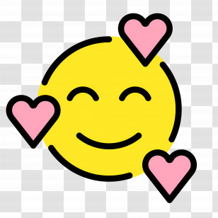 Smiling Face With Hearts Emoji - Smiling Face With Hearts Emoji Transparent PNG