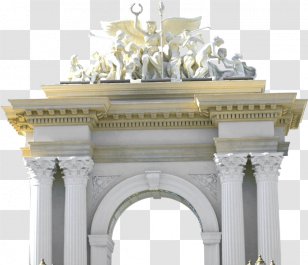 Triumphal Arch Facade Column Classical Architecture Transparent PNG