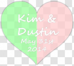 Love Font Pink M - Green - Bridesmaids Groomsmen Transparent PNG