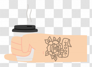Hand Holding Coffee Hand Coffee Transparent PNG