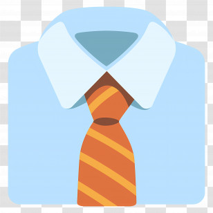 Necktie Emoji - Formal Shirt And Tie Transparent PNG