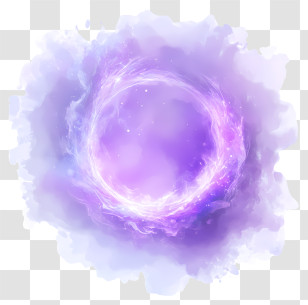 Bright Shining Circle - Purple Magic Circle With Glowing Aura Transparent PNG
