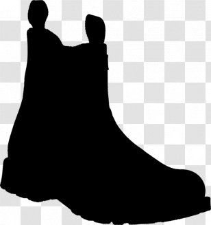 Ankle Clip Art Shoe Boot Walking - Blackandwhite - Black Transparent PNG