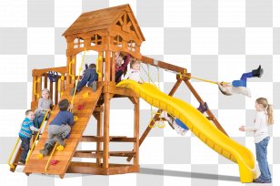 Swing Playground Outdoor Playset Jungle Gym Rainbow Play Systems - Freestanding Commercial Playgrounds Transparent PNG