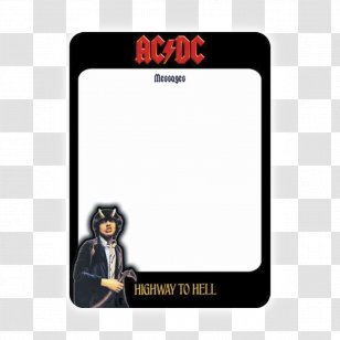 Highway To Hell AC/DC Picture Frames Computer Font - Accessory Transparent PNG