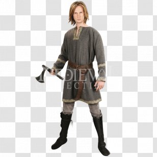 Middle Ages Robe Tunic Belt Seax - Woolen Transparent PNG