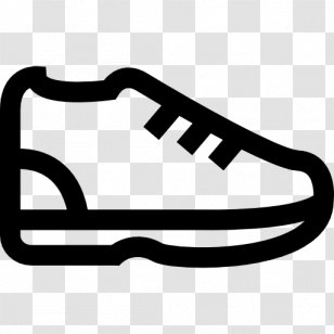 Line White Shoe Walking Clip Art - Symbol Transparent PNG