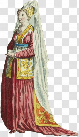 Middle Ages Costume Design Robe - Noble Clipart Transparent PNG