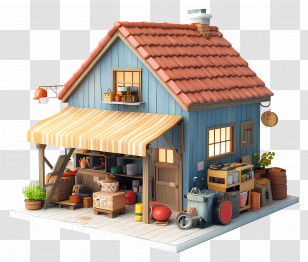 3d Warehouse - Small Cozy House Illustration Transparent PNG