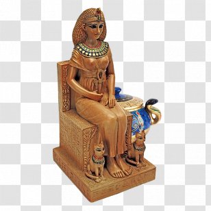 Ancient Egypt Antony And Cleopatra Sculpture Statue - Bust Transparent PNG