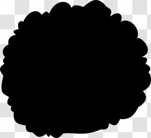 Afro-textured Hair Wig Clip Art - Black And White - Afro Transparent PNG