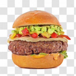 Junk Food Cartoon - Restaurant - Lettuce Meat Transparent PNG