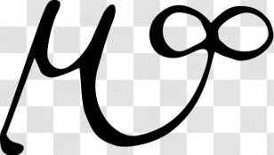 Greek Ligatures Typographic Ligature Mu Alphabet - Monochrome - Line Art Transparent PNG