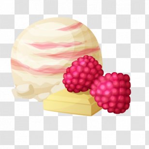 Ice Cream Raspberry Aedmaasikas - Petal Transparent PNG