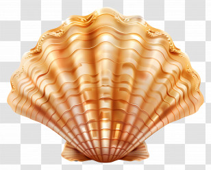 Seashell - Golden Seashell Transparent PNG
