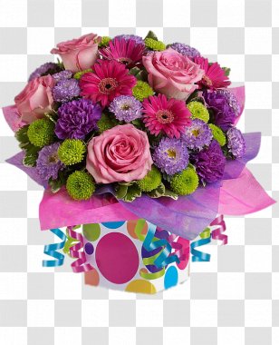 Flower Bouquet Floristry Gift Birthday - Floral Design Transparent PNG