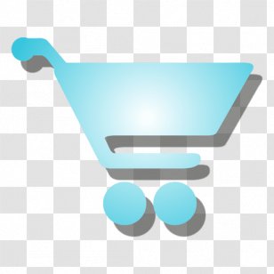 Shopping Cart - Blue - Vector Web Design Elements Transparent PNG
