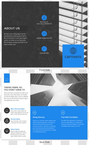 Marketing Brochure Information Business - Template Transparent PNG