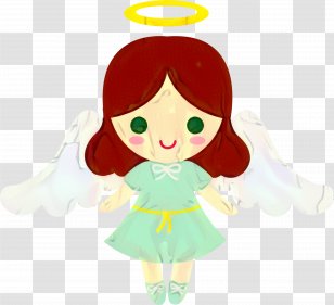 Angel Cartoon - Drawing - Animation Green Transparent PNG