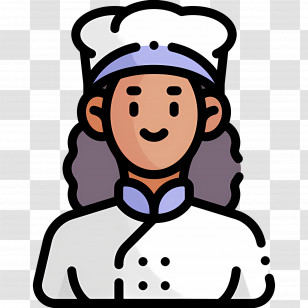Chef - Cartoon Female Chef Illustration Transparent PNG
