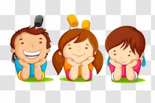 Child Cartoon - Human Behavior - Hand-painted Cute Little Material Transparent PNG