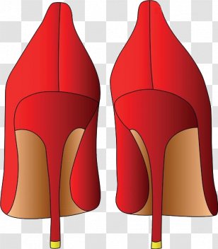 High-heeled Footwear Shoe Stiletto Heel Stock Illustration - High Heeled - Cartoon Red Heels Transparent PNG