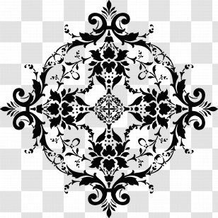 Floral Design Black And White Visual Arts Clip Art - Drawing Transparent PNG