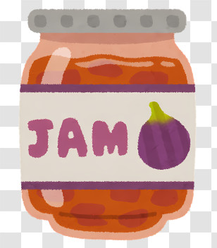 Fruit Jam - Jar Of Fig Jam Transparent PNG