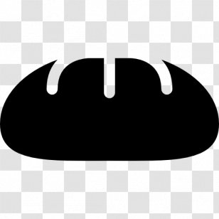 White Black M Font - Loaf Of Bread Transparent PNG
