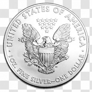 American Silver Eagle Dollar Coin Bullion - Mint Transparent PNG