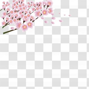 Peach Blossom Petal Flower - Romantic And Fresh Festival Material Transparent PNG