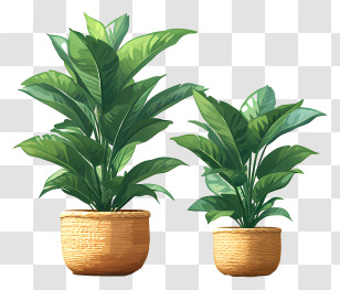 Plant - Potted Green Plants For Home Decoration Transparent PNG