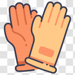 Gloves - Household Rubber Gloves Illustration Transparent PNG