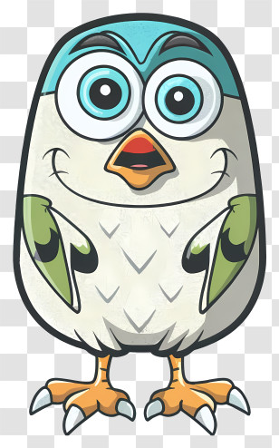 Cartoon Bird - Cartoon Bird Illustration With Bright Colors Transparent PNG