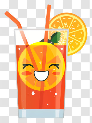 Cocktail Day - Refreshing Orange Juice Transparent PNG