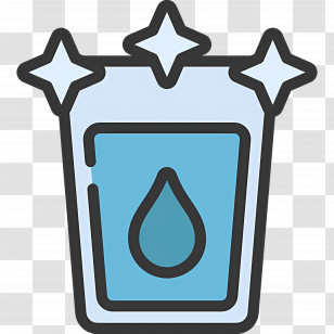 Water Glass - Clean Water Glass For Refreshing Hydration Transparent PNG