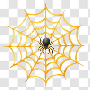 Spider Web - Spider On A Web Transparent PNG