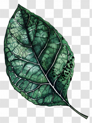 Green Leaf - Detailed Green Leaf Transparent PNG
