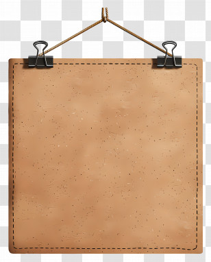 Cork Board - Blank Hanging Sign Transparent PNG