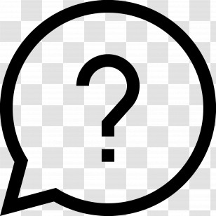 Question Mark - Question Mark In Speech Bubble Symbol Transparent PNG