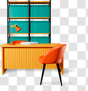 Icon - Modern Office Desk Setup Transparent PNG